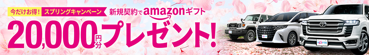 スプリングキャンペーン『新規契約でAmazonギフト20,000円分プレゼント！』